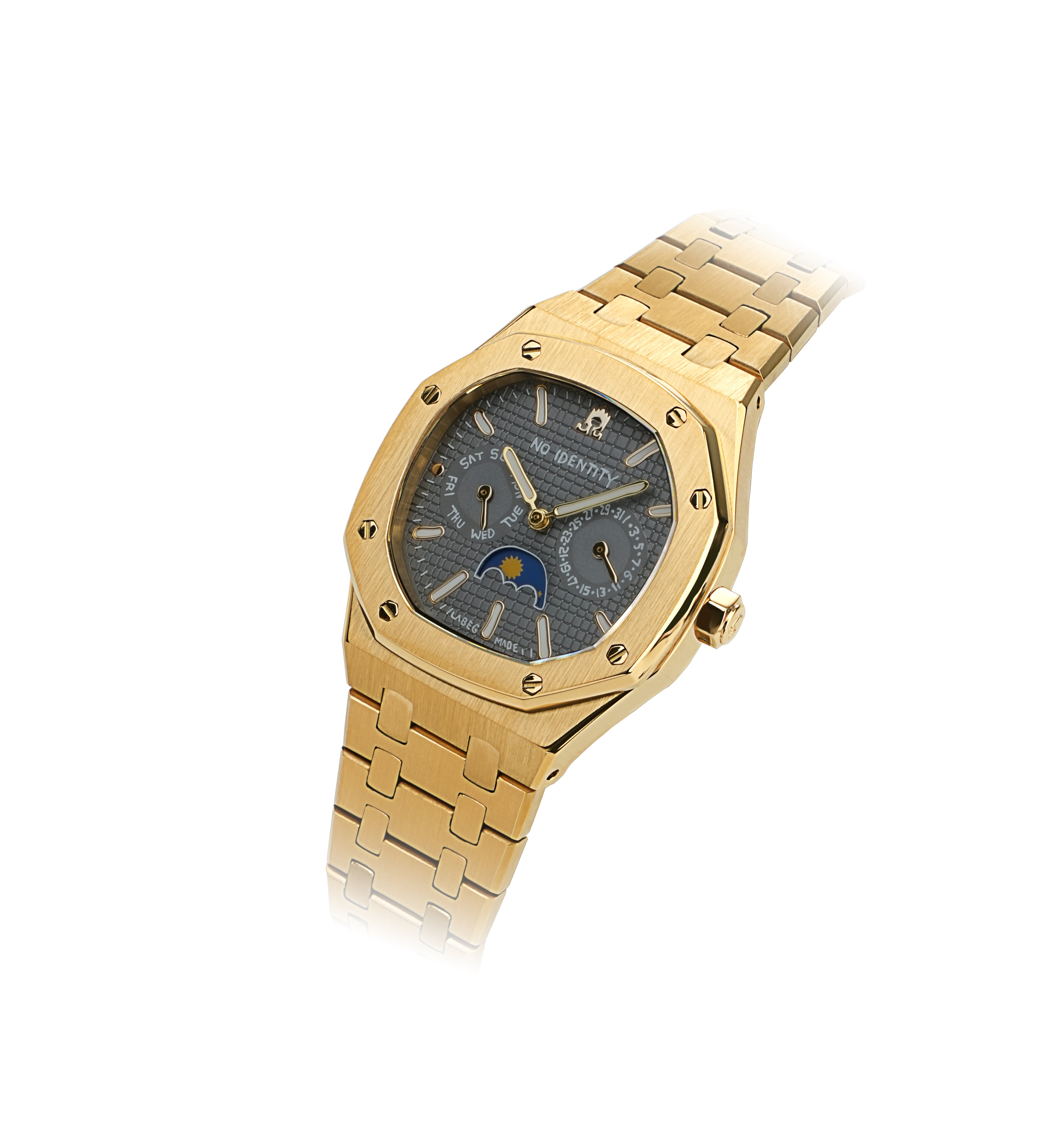 Octo 36 Grey Yellow Gold