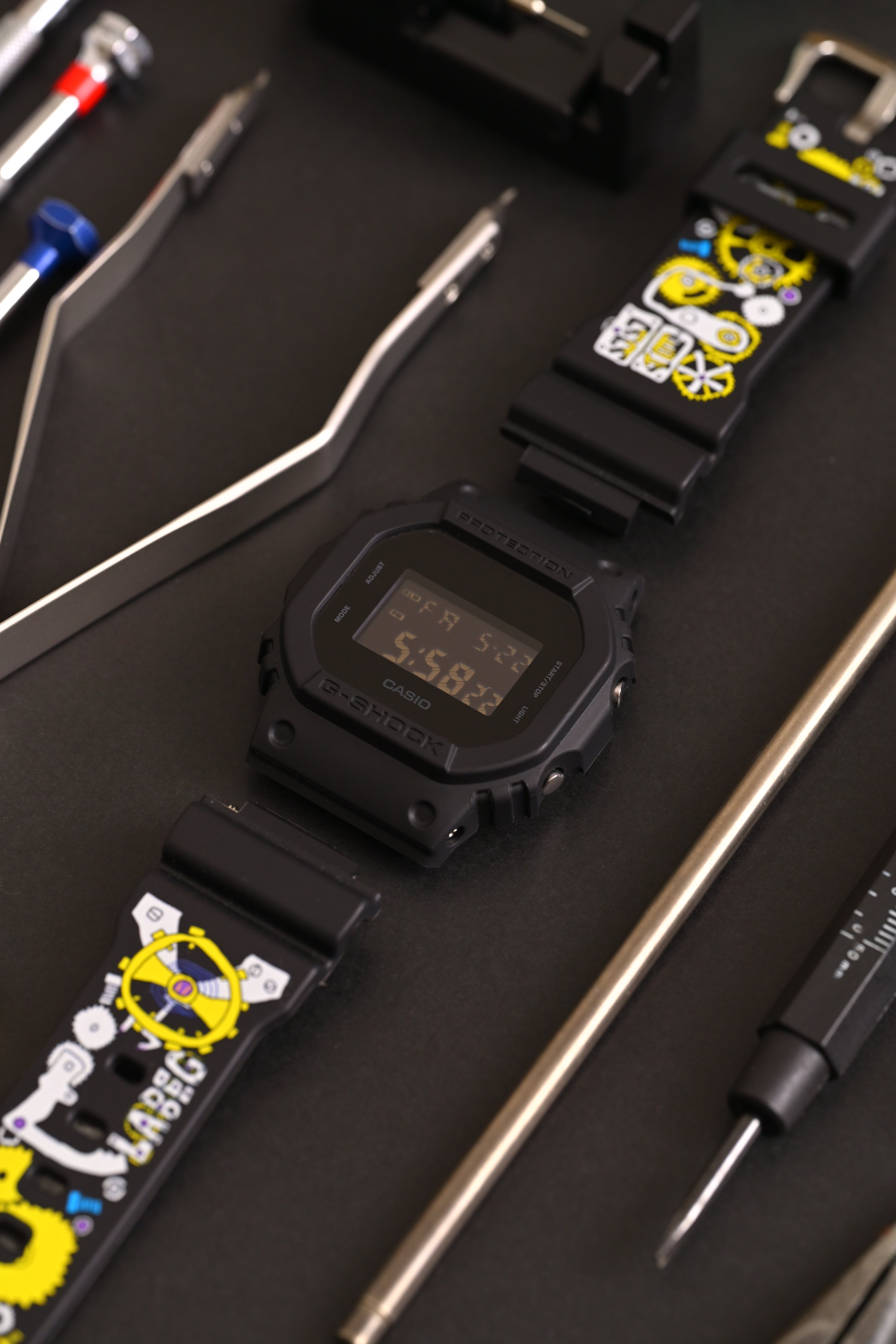 A Desk Reimagined: No Identity x Open Dialogue create the Chrono Clutter G-Shock DW-5600 Ltd Edition