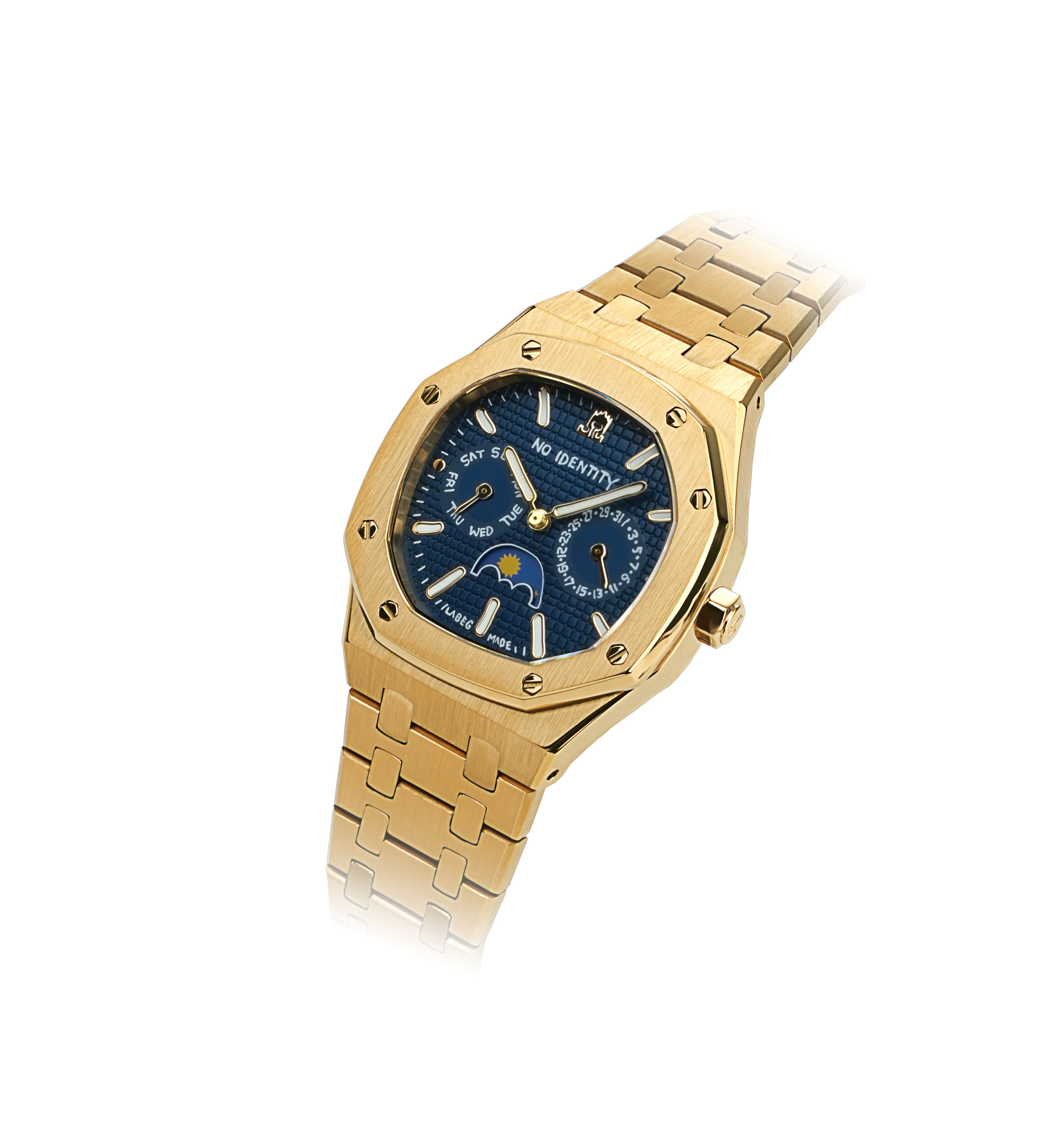 Octo 36 Navy Yellow Gold